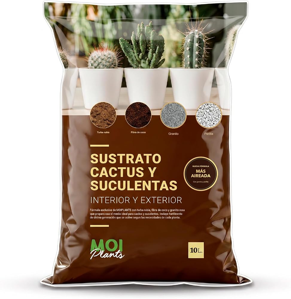 Saco de sustrato para cactus y suculentas